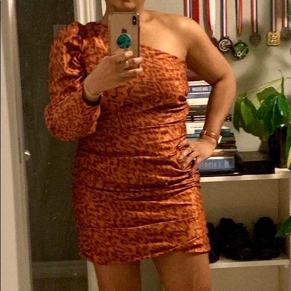 Aritzia one shoulder cocktail dress - Picture 3 of 5